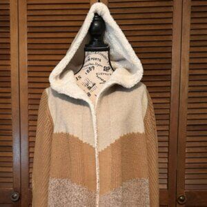 Women's Natural Reflections Cozy Open Front Sweater/Cardigan w/Hood